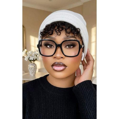 Fashion Women's Oversized Square Frame Eyeglasses