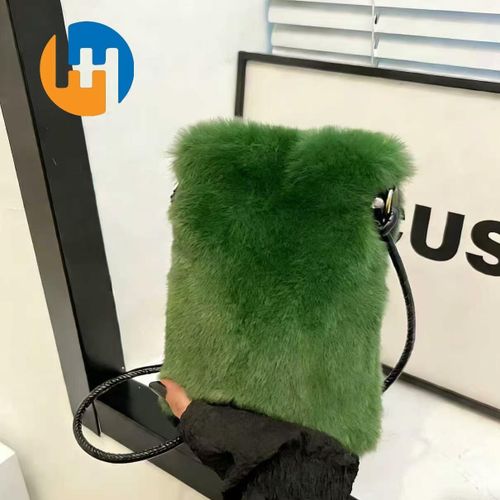 product_image_name-HUAHUA-Popular plush bag crossbody bag mini phone square bag outdoor small bag fashionable storage versatile niche-1