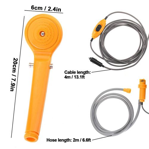 Portable Camping Shower Outdoor 12V Shower Pump with 20L