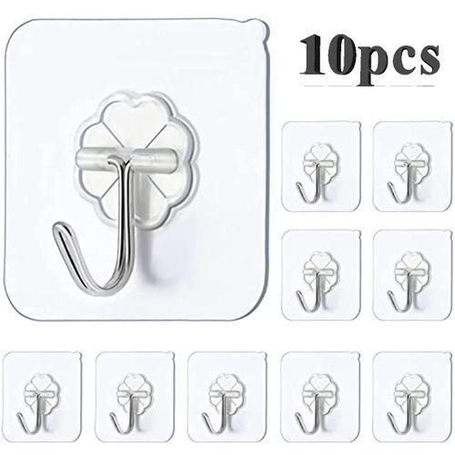 Generic 10PCS Powerful Fixtures Non-Mark Storage Hooks Hangers