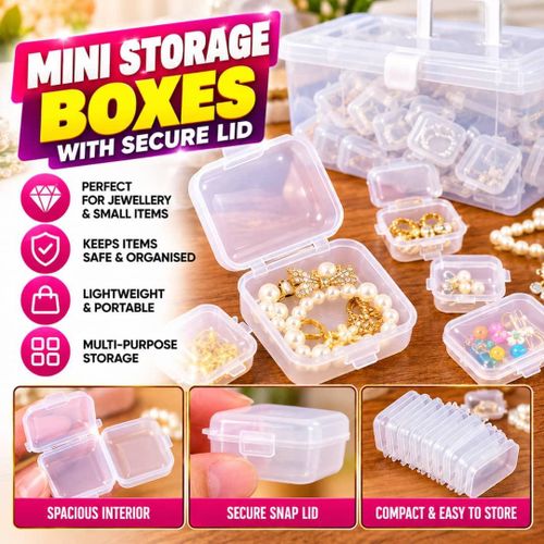 Miztabryn Transparent Jewelry Storage Box - 5PCS