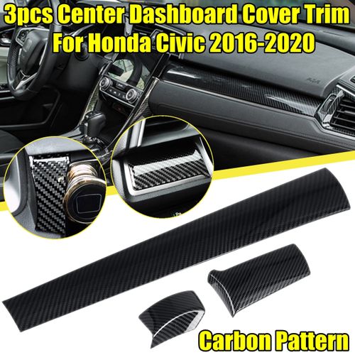 Shop Generic 3PCS Carbon Inner J Center Dashboard Cover Case Trim Sticker  Online
