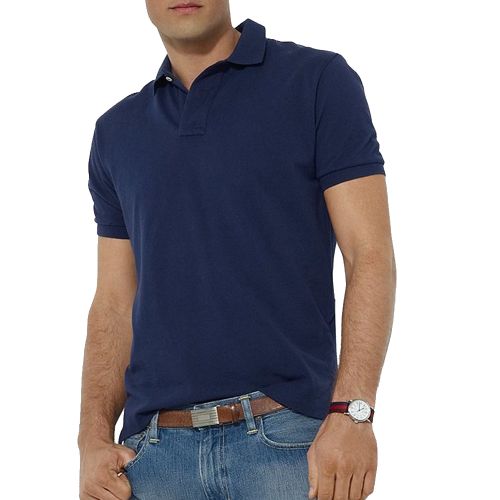 product_image_name-White Label-Short Sleeve Polo Shirt 2 Pieces - Navy Blue/ Black-2