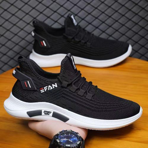 product_image_name-FUXING FASHION-men shoes men sneakers shoes for men - Black /White-1