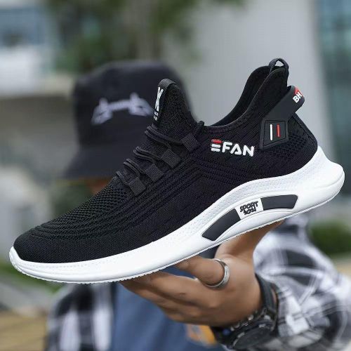 product_image_name-FUXING FASHION-men shoes men sneakers shoes for men - Black /White-3