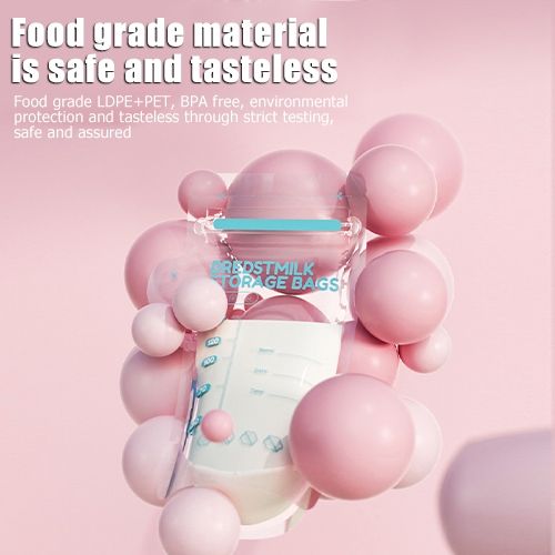 Generic 30 Pieces Breast Milk Storage Bag - 200ml Blue - image 2