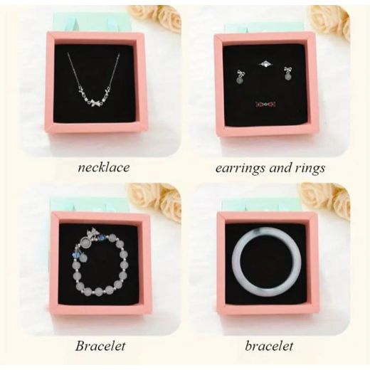 Fashion 4-Piece Set Elegant Sliding Drawer Jewelry Gift Boxes – Multicolors - image 4