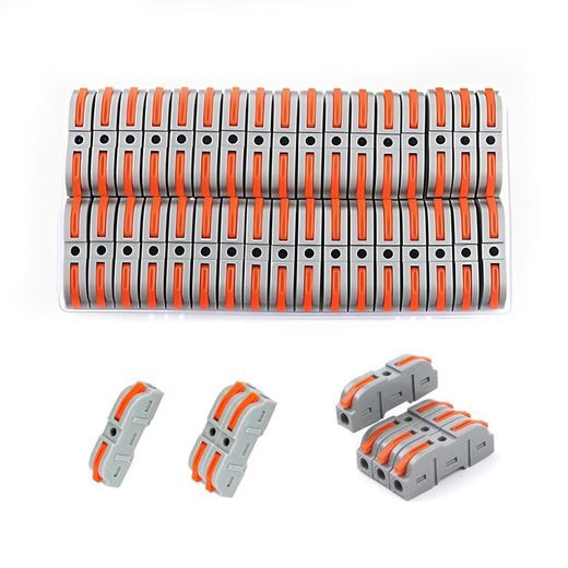 Kashemano Quick Lever Wire Connectors 34PC Set Universal Quick Push-in