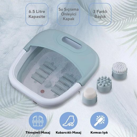 Kumtel Foldable Foot Bath Spa And Massage Device Hfs-02 - image 2