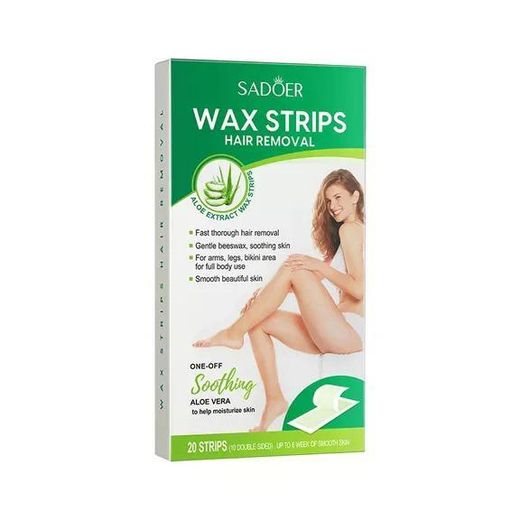 Generic Wax Strips Aloe Vera Extract Hair Removal Strips (20pcs)
