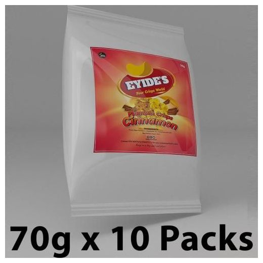 Eyide's Sweet Potato Chips Savory - 70g x 10 Packs