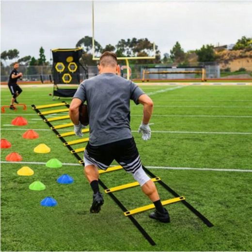 viwomik Premium Agility Training Set – 6m Ladder + 5 Cones for Speed & Footwork Drills - image 3