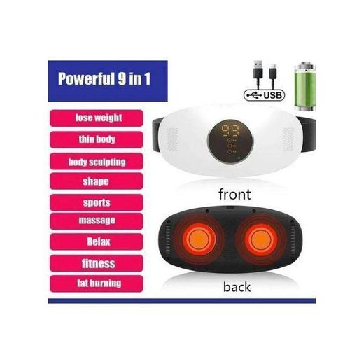 Generic 3-Mode Wireless Vibrating Fitness Belt with Heat – Menstrual Cramp & Muscle Relief Waist MassagerRechargeable Electric Abdominal Massage Belt – 3-in-1 Vibration, Heating & Muscle Relaxation Fitness Machine - image 2