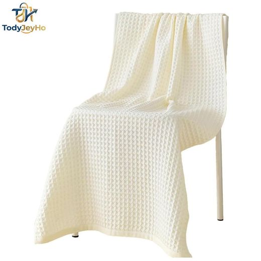 TodyJeyHo Soft Bath Towel Set, 2 Size 100% Cotton Waffle WeaveTowels  70 * 140cm