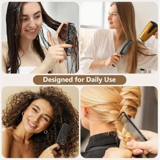 Generic Set of 21 Hair Styling Tool Kit, Detangling Brush Comb Set with Spray Bottle, Hair Clips & Scalp Massage Brush - image 4