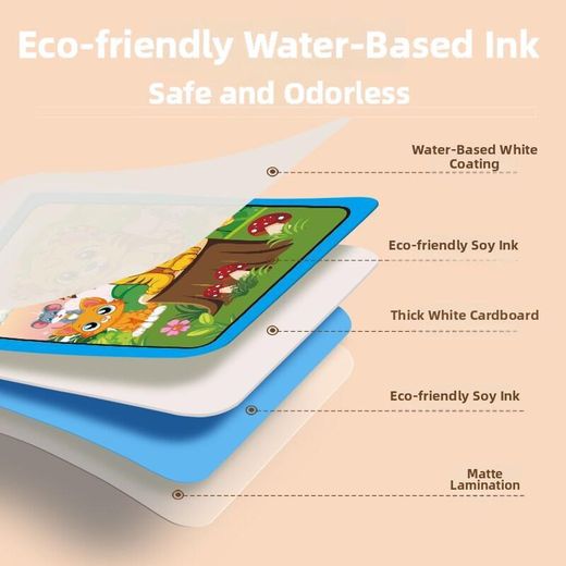 Generic Reusable Water Coloring Book for Toddlers, Water Doodle Book Toys, Paint with Water Books,Mess-Free Coloring Book, Portable Educational Doodle Drawing Toy,Educational Learning Kits Gifts - image 2