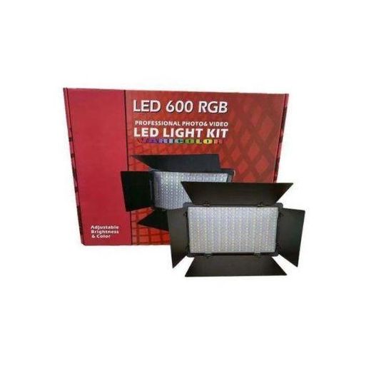Generic LED 600 RGB Professional Studio Photo & Video Light Kit - image 2