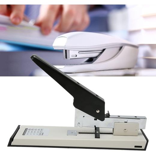 Generic Heavy-Duty Stapler: 100-Sheet Binding Capacity, Ergonomic Stainless Steel Design - A Heavy-Duty Office Stapler Suitable for School and Commercial Use.