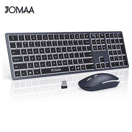 JOMAA backlit keyboard and mouse combo-black