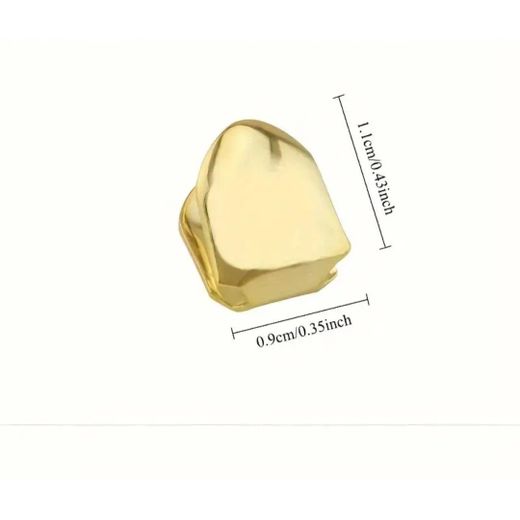 Jewelry Fashion 8PCS Hip-Hop Knee Pads Gold & Silver Tooth Clips – Removable Copper Tooth Grillz Set Fashion Teeth Covers for Men & Women, Party & Festival Jewelry Accessories Daily Wear - 8pcs Gold/Silver Mixed - image 4