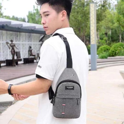 FASHION INSTINCT Men's Single Shoulder Crossbody Chest Bag-Ash - image 4