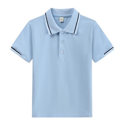Boy's Classic Polo T-shirt - Sea Blue 