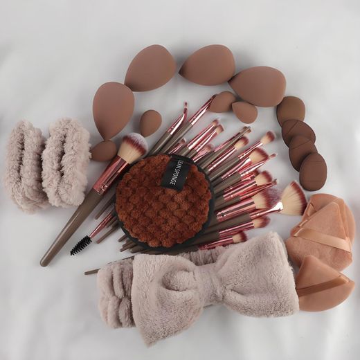 SIKITUT 42Pcs Professional Makeup Brush Set Tools Kit Complete Collection with Cosmetic Bag - image 2