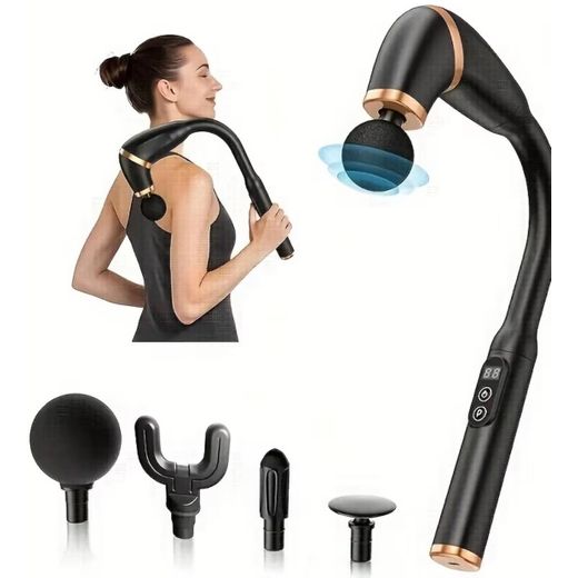 Generic Fascia Gun Massage Kit – Deep Tissue Percussion Muscle Massager with Multiple Heads & Carry Case