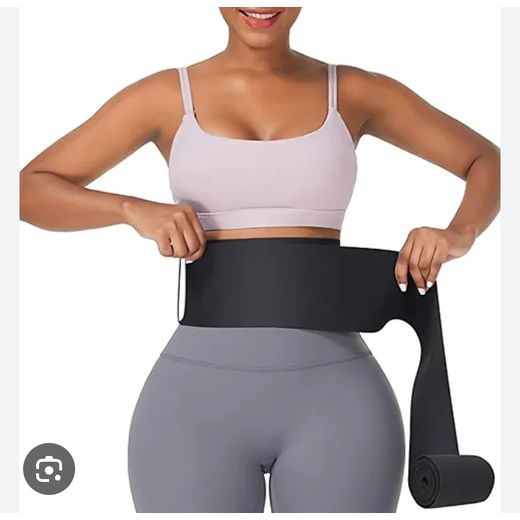 A & Shine Classic Large Size Tummy Wrap Waist Trainer For Women - Black - image 2