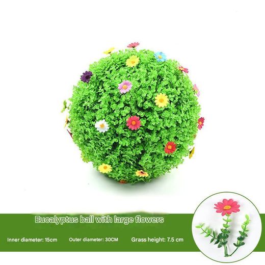 Generic Realistic artifi-cial grass balls, hanging plant decorations - image 3