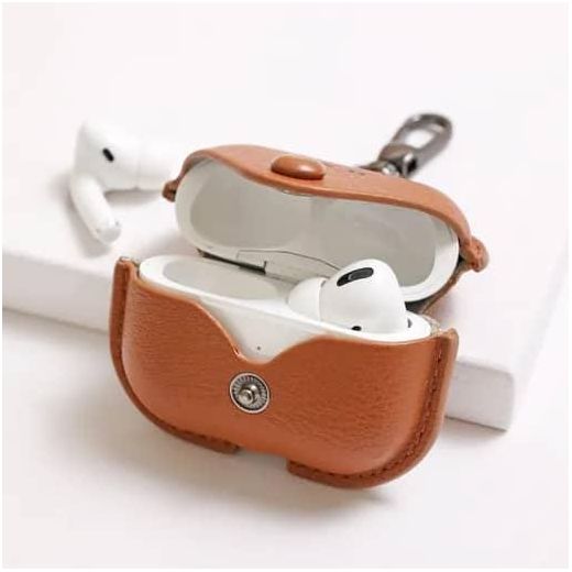 Generic Leather Cases For AirPodś - Brown - image 3