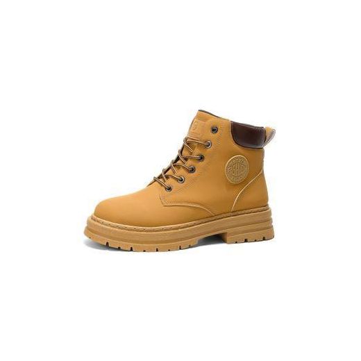 Fashion High Top Boots Men's Leather Shoes Motorcycle Ankle Boots Martin Boots Outdoor Casual Work Shoes - image 4