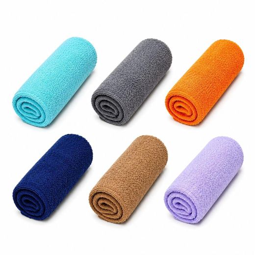White Label 12 Pieces Of Face Towels – Multicolor - image 2