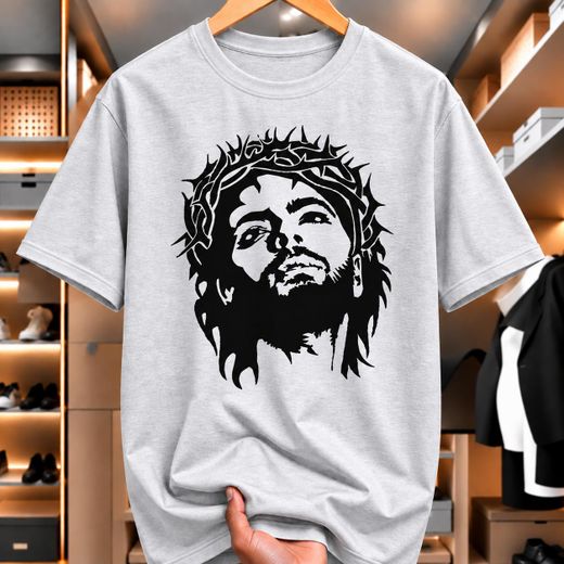 Fashion YESU TI T-shirt - Grey
