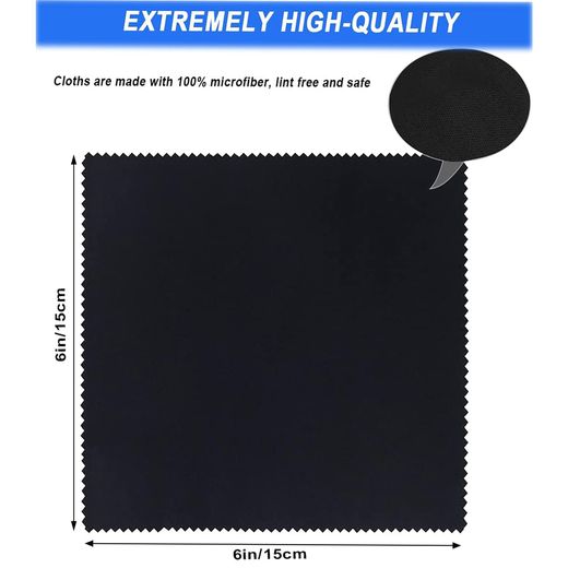 Generic Microfiber Cleaning Cloths, Glasses Cleaning Cloth Lint, 20 Pack - image 2
