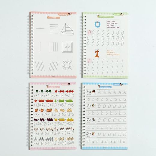 Generic Sank Magic Practice Kids Copy Workbook Set - Multicolour - 3Years+ - image 3