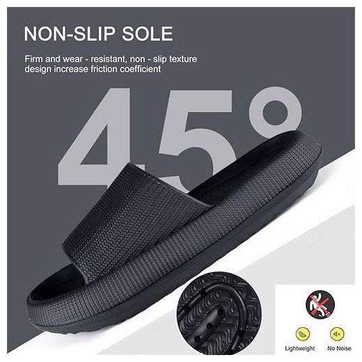 Fashion Men's Slippers, Home Shoes, Non-slip Bathroom Slippers - image 4