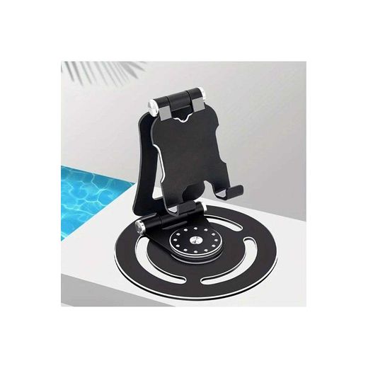 Generic Universal metal base stand for cell phones and tablets - Black