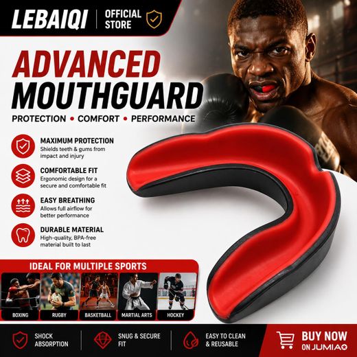 Generic Adult Sanda training basketball boxing sports mouthguard food grade EVA rugby mouthguard