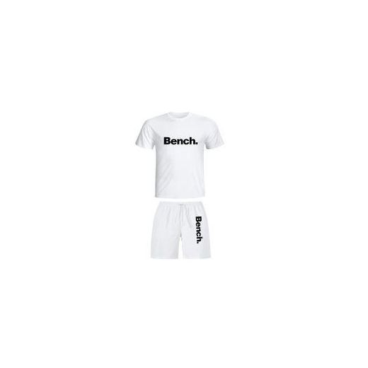 Advenza Men's 2-Piece Summer Set - White Slim Fit T-Shirt & White Shorts - Urban Streetwear