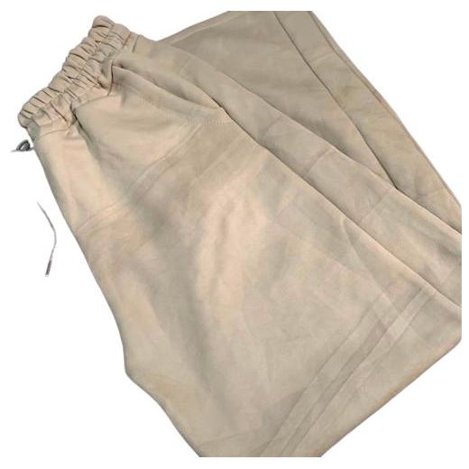Unisex High-Waisted Elastic Drawstring Wide-Leg Sweatpants / Casual Trousers   - Brown