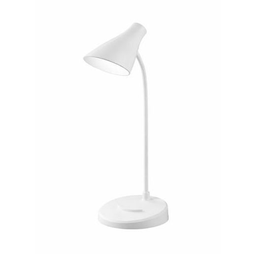 Adjustable 3 Light Colors LED 8W Desk Lamp Eye-Caring Table Light - White