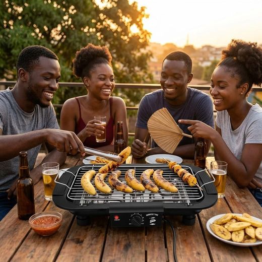 Generic Smokeless Table-top Nonstick Electric Barbeque Grill - image 2