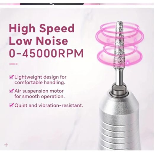Generic 1×Professional Nail Drill Machine kit - Portable Nail Polisher Cutter Machine, USB Charging - image 4