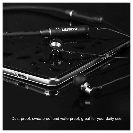 Lenovo HE05 Bluetooth - 5.0 - Magnetic Headset - Black - image 4