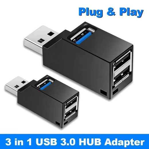 Generic 3-in-1 USB HUB USB 3.0 Adapter USB Docking Station USB Splitter Extender OTG Adapter 5Gbps High Speed for PC Laptop Macbook