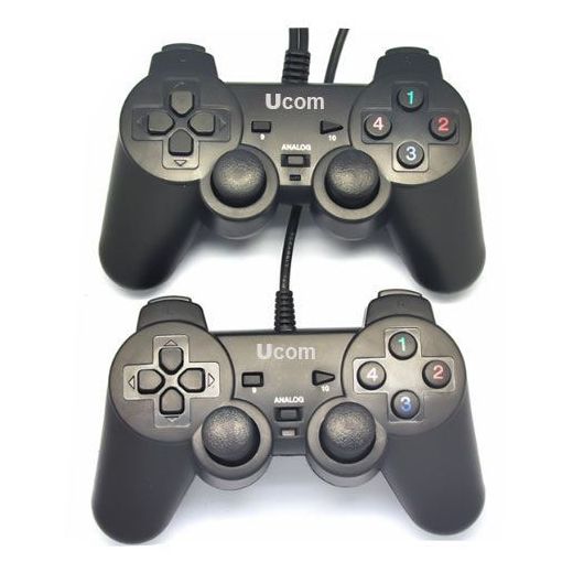UCOM USB Wired 2 in 1 Gamepad - Black
