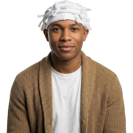 Fashion Unisex Halo Turban Wrap/white