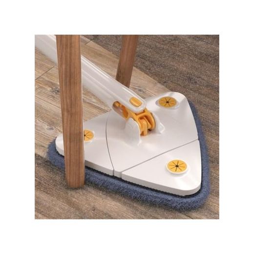 White Label Automatic Squeeze Spin Floor Mop Rotating Broom (L51.2 x W10.63)inch - White - image 2