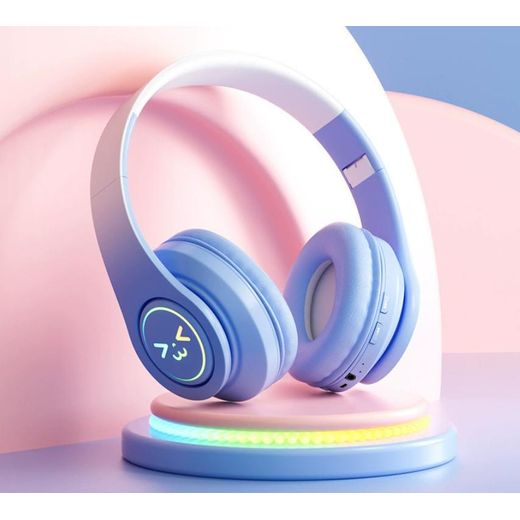 Generic Bluetooth Wireless Earphones  Gaming Headset Gamer With Mic Noise Canceling LED emits colorful light Headphones  Gifts - image 3